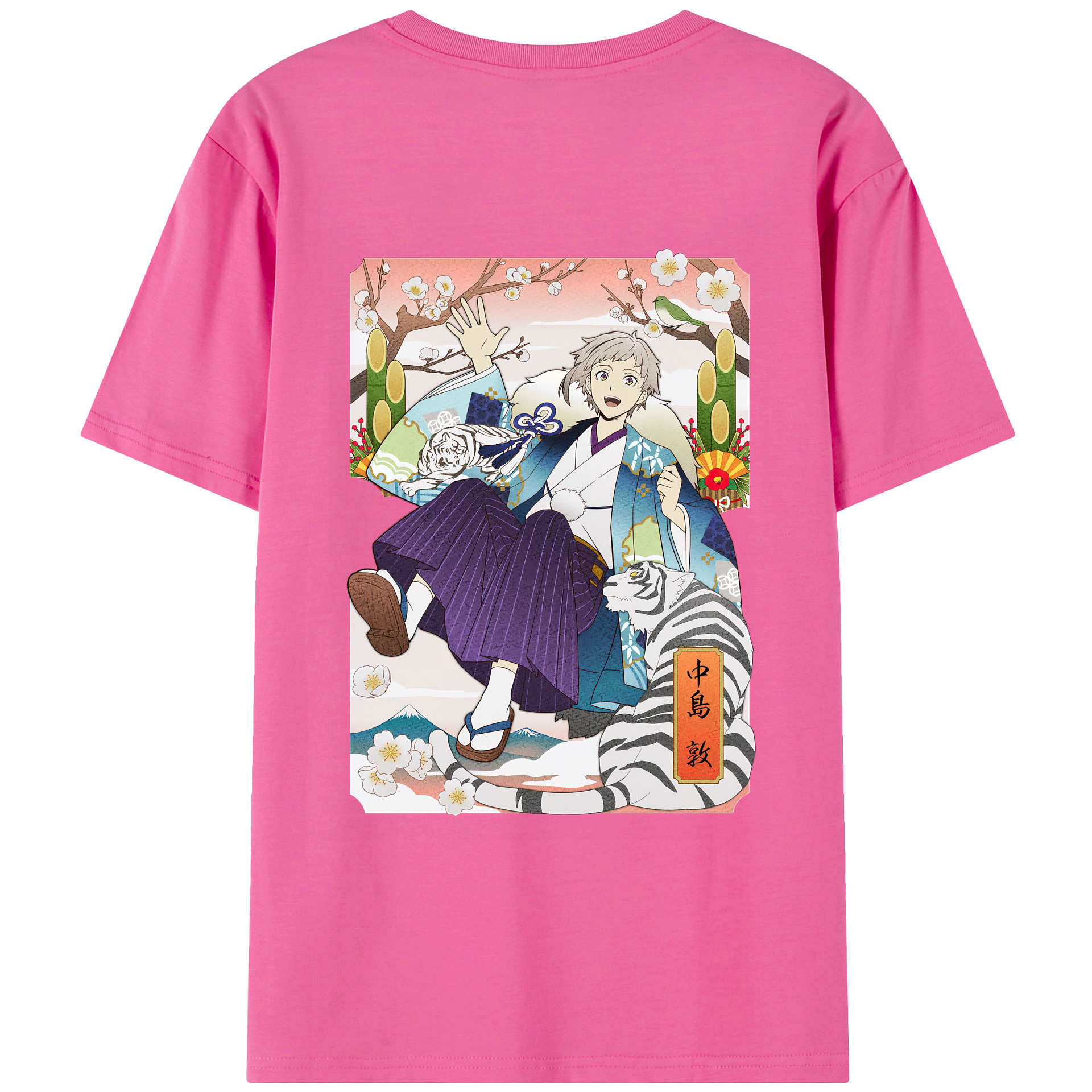 （画像用） 文豪ストレイドッグス Bungo Stray Dogs レディース半袖Tシャツ(バックプリント)